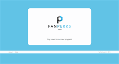 Desktop Screenshot of fanperks.com