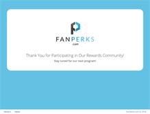 Tablet Screenshot of fanperks.com